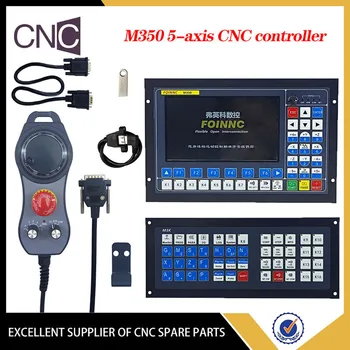 Beş eksenli CNC sistemi destekler otomatik takım chan ge, ATC çok işlem işleme, genişletilmiş klavye, acil durdurma MPG M350