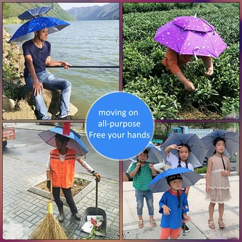 Taşınabilir Ayarlanabilir Balıkçılık Güneşlik Şemsiye Şapka Kamp Yürüyüş Şapkalar Nefes Açık Şemsiye Balıkçılık Aracı