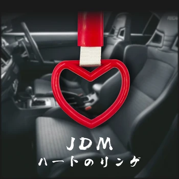 10 adet Araba Dekorasyon çekme halkası Aşk İç Kolu Modifiye Kalp Şeklinde Kuyruk Ön Kolye