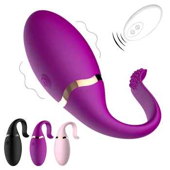Kablosuz Uzaktan Kumanda Vibratör Silikon Mermi Yumurta Vibratör Kadınlar için USB G Noktası Klitoris Stimülatörü Yetişkin Seks Oyuncakları Kadınlar için