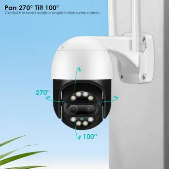 4K 8MP IP Kamera 8X Zoom WiFi Kamera gözetim kameraları 2.8 mm 2mm Güvenlik Kamera Akıllı Ev Güvenlik Koruma Kamera Monitör
