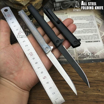 LCM 66 Yüksek kaliteli Katlanır bıçak Hızlı açılış bıçak Kalem bıçak av bıçağı Tüm çelik saplı Taşınabilir meyve bıçağı Araçları