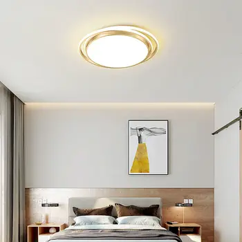 Modern Minimalist led ışık lüks yatak odası oturma odası asılı ışık yaratıcı yuvarlak tavan lambası iç dekorasyon avize