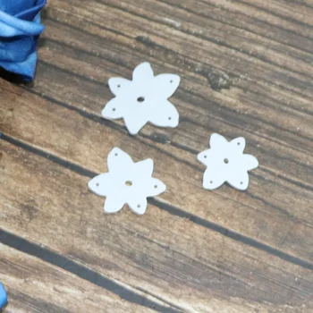 3 adet Küçük Çiçekler Metal Kesme Ölür Şablonlar için DIY Scrapbooking Fotoğraf Albümü Dekoratif Kabartma kendi başına yap kağıdı Kartları
