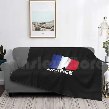 Fransa bayrağı tasarım / Fransız tasarım battaniye süper yumuşak sıcak ışık ince Fransa ülke bayrağı Fransız