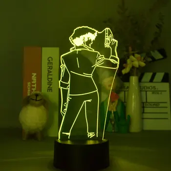 Kovboy Bebop Başak Spiegel Led Gece Lambası yatak odası dekoru Gece Lambası doğum günü hediyesi Anime Anime Manga 3d Lamba