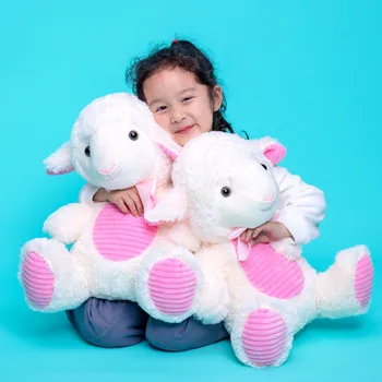 45 cm Sevimli Peluş Koyun Çocuklar için Yumuşak Doldurulmuş Hayvan Oyuncaklar Noel Hediyeleri Bebek 
