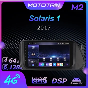 Ownice 6G+128G Android 10.0 Araba Radyo Hyundai Solaris İçin 1 2017 DVD 4G LTE GPS Navi 360 Panorama Sistemi BT 5.0 Carplay
