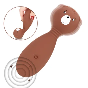 LY Klitoris Stimülatörü G Spot Vibratör Sevimli Ayı 12 Hızları Titreşimli Yapay Penis, 360 Derece Rotasyon Seks Oyuncakları Kadınlar için