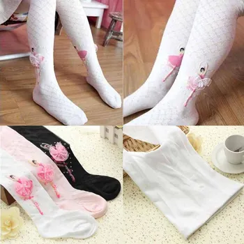 Sıcak Satış Moda Yumuşak Bale Pamuk Çorap Kız Külotlu Çorap Yeni Kız Çorap Sevimli Çocuklar Dans Kızlar Çorap
