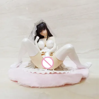 Anime Alphamax Skytube Hatası!! Ai Saeki Gelinlik Yumuşak Meme Seksi Kız PVC Action Figure Koleksiyon Modeli Bebek Oyuncak 18 cm