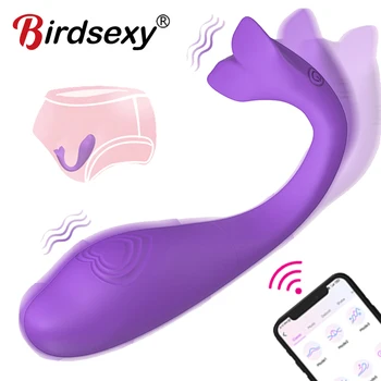 Uzaktan Kumanda APP Bluetooth Vibratör Kadınlar için g-spot Klitoris Güçlü Vibrador Feminino Masturbator Seks Oyuncak Kadınlar için Dildos
