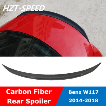 W117 Karbon karbon fiber malzeme Arka Bagaj Arka Kanat Spoiler W117 Cla200 Cla220 Cla260 Değiştirmek 2014-2018