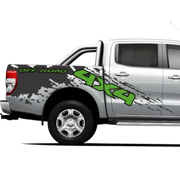 Araba Çıkartmaları Vinil Çıkartmaları Çıkartmaları Yan yatak bantları 4x4 grafik Ford Ranger Raptor Isuzu Dmax Nissan NAVARA Aksesuarları