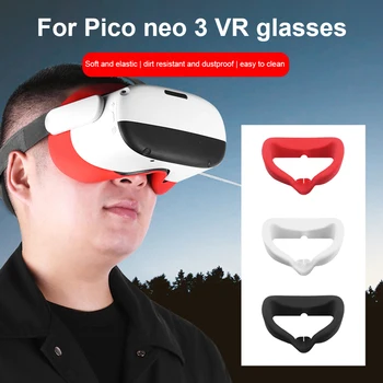 Silikon Koruyucu Kabuk Oyun Aksesuarları Yumuşak Yüz Pedi Göz Kapağı VR Kulaklık Parçaları Yüz Arayüzü yüz kapatma için Pico Neo 3