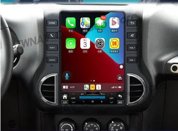 Jeep Wrangler navigator 2011-2017 için Android 10 Jeep Wrangler carplay WİFİ Araba radyo Bluetooth çağrı