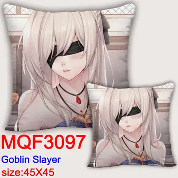 45X45CM Anime Goblin Slayer Yastık Kapakları Goblin Slaye Dakimakura Vaka 3D Baskı Çift Taraflı Baskı Dekoratif Yastık Kılıfı Hediye 01