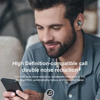 S10 Kablosuz Kulaklık Kulak Şarj Edilebilir Ergonomik Düşük Gecikme Serin Aydınlatma Gürültü Azaltma dijital ekran Stereo Ses Mavi