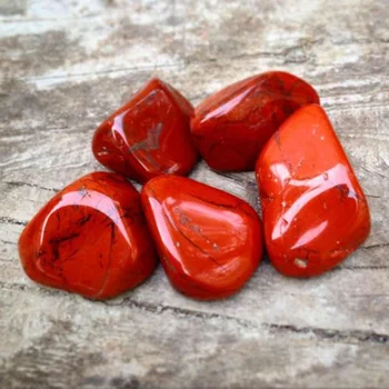 6 Adet 20mm-30mm Kırmızı Jasper eskitme taş Cilalı Taş Şifa kristal cevheri Akvaryum Akvaryum Dekoratif Taş