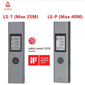 Duka 40 m LS - P Dijital Lazer Menzil Taşınabilir USB Şarj Yüksek Hassasiyetli Ölçüm El Telemetre