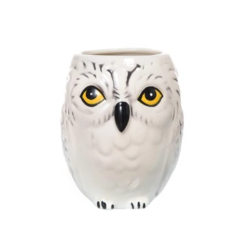 11 oz Hedwig baykuş Seramik Kupalar kahve kupa Süt Çay ofis Bardak Drinkware ile manyetik dönüşlü dünya Hediye Kutusu