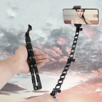 Alüminyum Selfie Grip Uzatma Kolu Kask Montaj Çubuk Braketi Hero 10 9 8 7 6 5 4 360 Bir R aksiyon kameraları