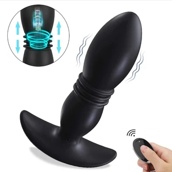 Anal Plug Vibratörler Erkekler İçin prostat masaj aleti Masturbators Kadın Vajina Stimülatörü Dildos Uzaktan Kumanda Erkek Anüs anal seks Oyuncakları