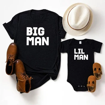 Baba ve Bebek Eşleştirme Gömlek Baba Hediye 2021 Büyük Adam Eşleşen Baba Bebek Hediye Seti Erkek Giysileri Mektup Moda Tee