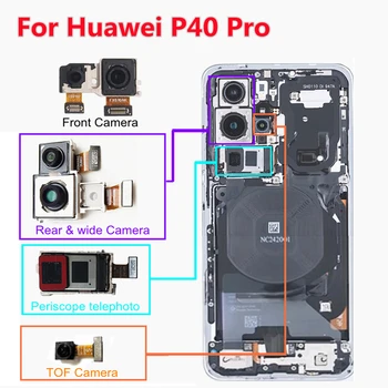 Ön ve Arka Kamera İçin Huawei P40 Pro Ultra geniş açı Kamera Konektörü Telefoto Modülü Flex Kablo P40 pro periskop kamera
