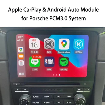Araba Oynatma Video Arayüzü Porsche PCM3. 0 Cayenne Turbo 997 987 Android Otomatik Kablosuz Apple Carplay Modülü Wifi Arka Kamera
