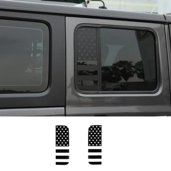 Araba Arka Kapı pencere camı dekorasyon çıkartması Trim İçin Jeep Wrangler JL Gladyatör JT 2018-2022 Dış Aksesuarlar
