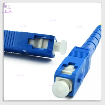 Ücretsiz Kargo fiber bağlantı kablosu SC SC Tek modlu Simplex fiber optik yama kablosu SM SC / SC fiber optik yama kablosu Simplex