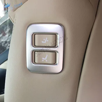 Toyota Alphard için 2016 2017 2018 ABS Mat İç Araba Arka Kuyruk Koltuk Ayar Anahtarı düğme kapağı Trim Aksesuarları 3 adet