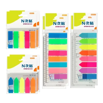 Stickn 34013/34054 Renkli Plastik Dizin Sekmeleri Dağıtıcı Çıkartmalar Bölücü Ofis Malzemeleri Kağıt Yapışkan Notlar
