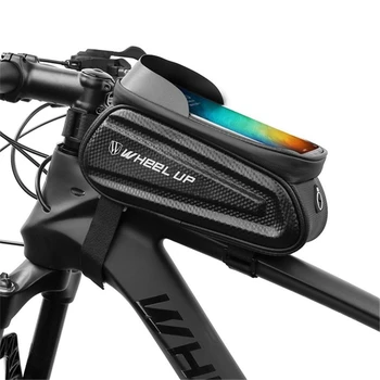 7 İnç MTB Bisiklet Telefonu Çantası Su Geçirmez ön Bisiklet Bisiklet Çantası telefon tutucu Kılıf EVA Sert Kabuk Çanta Bisiklet Gidon Paketi Kılıfı
