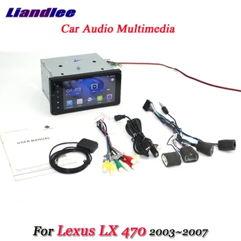 Araba Android Oynatıcı Multimedya Sistemi Lexus LX 470 2003-2007 İçin Radyo Video Stereo Kamera GPS Navigasyon HD Ekran