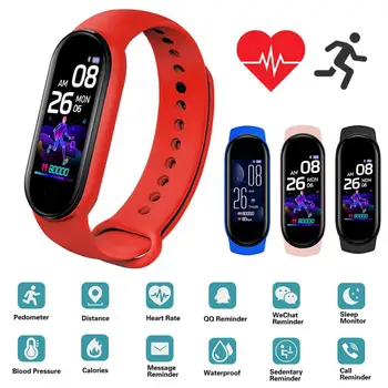 20220302C XUEZI60USD 3 renk Bluetooth Spor Bilezik Erkekler Kadınlar İzci Spor Bandı Pedometre Kalp Hızı BAİLE