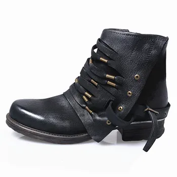 Batı zapatos mujer yarım çizmeler botas siyah hakiki deri kovboy çizmeleri kadınlar için serin bayanlar ayakkabı kovboy çizmeleri