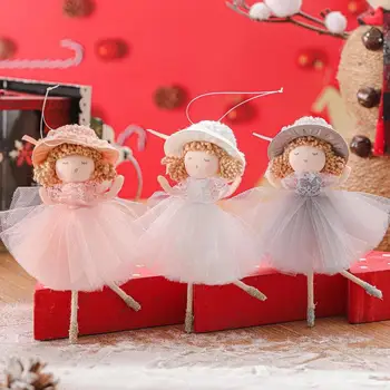 Noel Ağacı Bebek Kolye Asılı Melek Süsler Noel Dekoratif Melek Bebek Kolye Noel El Sanatları Hediyeler
