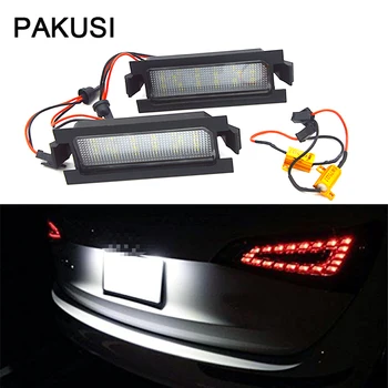 PAKUSI 1 Pair araba LED lisans numarası plaka ışıkları 12 V beyaz SMD3528 lamba araba-styling ıçin ücretsiz hata Hyundai ı30 11-17 aksesuarları