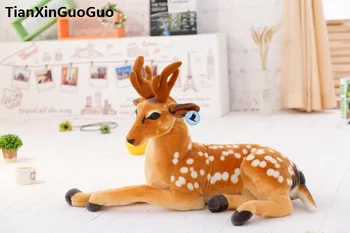 yaklaşık 48 cm eğilimli sika geyik peluş oyuncak simülasyon geyik yumuşak bebek doğum günü hediyesi s0490