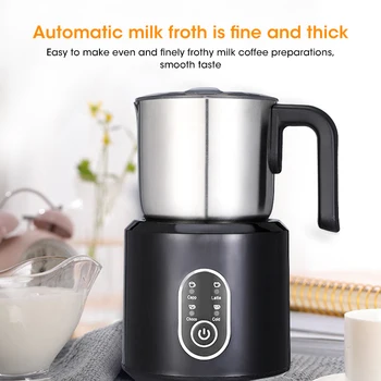 Ev Elektrikli Süt Frother Süt Cappuccino Latte Kahve W 700ml Paslanmaz Çelik Otomatik Mini Blender Süt Isıtma