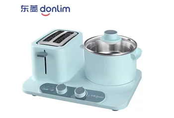 Donlim DL-3405 3in1 kahvaltı makinesi ekmek makinesi Kahve kavurma ev kahvaltı makinesi Kızarmış Yumurta vapur tava 220-230-240v