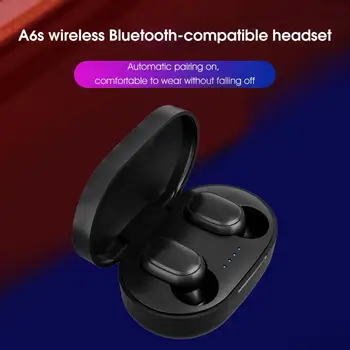 A6S Bluetooth uyumlu Kulaklık Ergonomik Gürültü Azaltma Kulak Stereo Ses Kablosuz Kulaklık Spor için