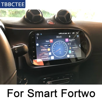Android Araba GPS Navi Akıllı Fortwo İçin 2015~2018 NTG Multimedya oynatıcı Navigasyon WiFi BT sistemi stereo Harita wifi HD Dokunmatik Ekran
