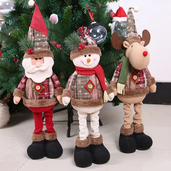 Noel Süslemeleri Noel Baba Bebek Kar Adam Geyik Süsler Hediye Oyuncak Yılbaşı Ağacı Süsleri Yeni Yıl İçin Navidad