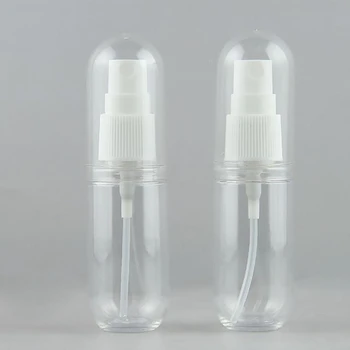 100 adet 30ml Mini İnce Sis Sprey Şişeleri Taşınabilir Doldurulabilir Küçük Boş Şeffaf Plastik Seyahat Parfüm Kozmetik Kapları