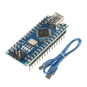 1 ADET Promosyon arduino Nano 3.0 İçin Atmega328 Denetleyici Uyumlu devre kartı modülü PCB Geliştirme Kurulu USB V3.0