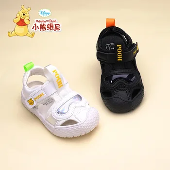 Disney Pooh Yaz Bebek ayakkabıları Erkek Kız Toddler Ayakkabı Çocuklar Kaymaz Yumuşak Taban Anti-çarpışma Ayak Sandalet 1-3 Yaşında
