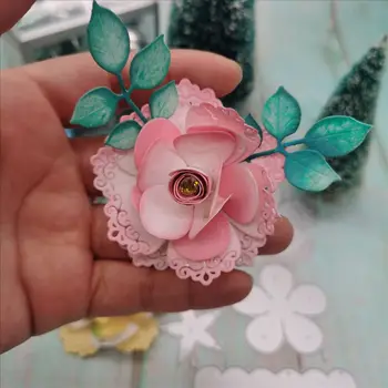 petal Çiçekler metal Kesme Ölür Şablonlar için DIY Scrapbooking damgalama Kalıp Kesim Kağıt Kartları zanaat tırtıllı ölür